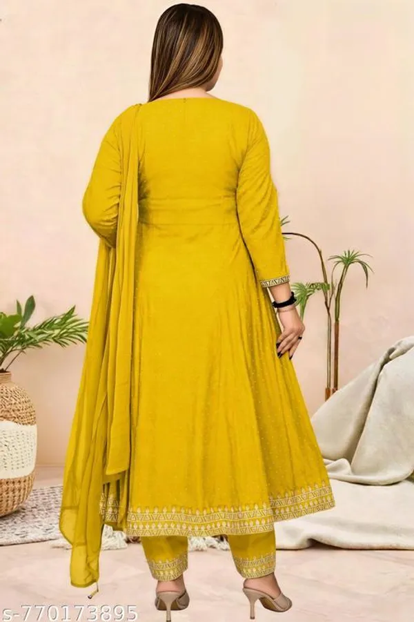 Multicolor_Embroidered_Anarkali_Kurta_Pant_Set_With_Dupatta_Ethnic_Wear_Set_For_Women