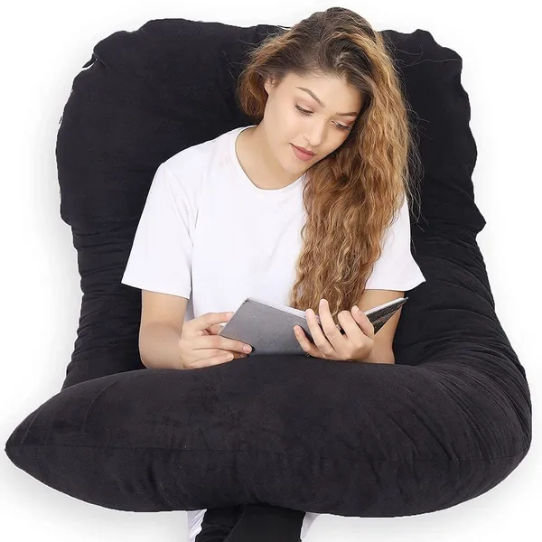 Black_Microfibre_Pregnancy_Pillow