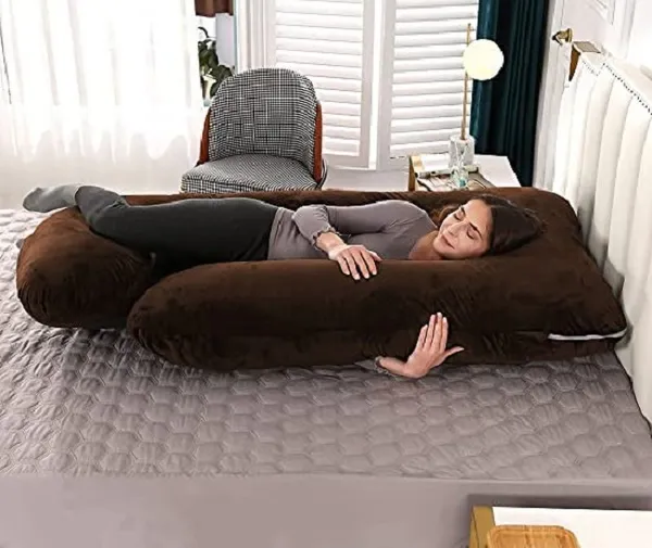 56_Inches_Full_Body_Pillow_Maternity_Pillow_For_Pregnant_Women_And_Comfort_J_Shaped_Pillow_With_Removable_Washable_Velvet_Cover