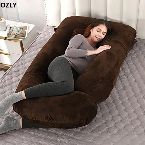 56_Inches_Full_Body_Pillow_Maternity_Pillow_For_Pregnant_Women_And_Comfort_J_Shaped_Pillow_With_Removable_Washable_Velvet_Cover