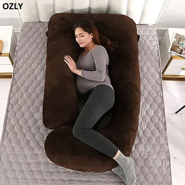 56_Inches_Full_Body_Pillow_Maternity_Pillow_For_Pregnant_Women_And_Comfort_J_Shaped_Pillow_With_Removable_Washable_Velvet_Cover