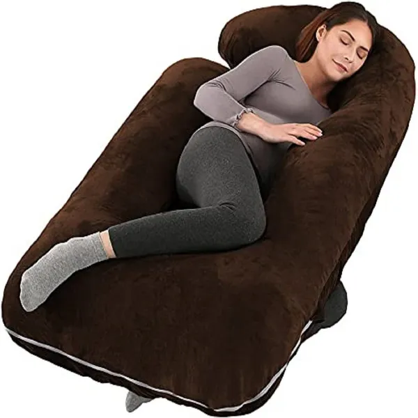 Brown_Microfibre_Pregnancy_Pillow