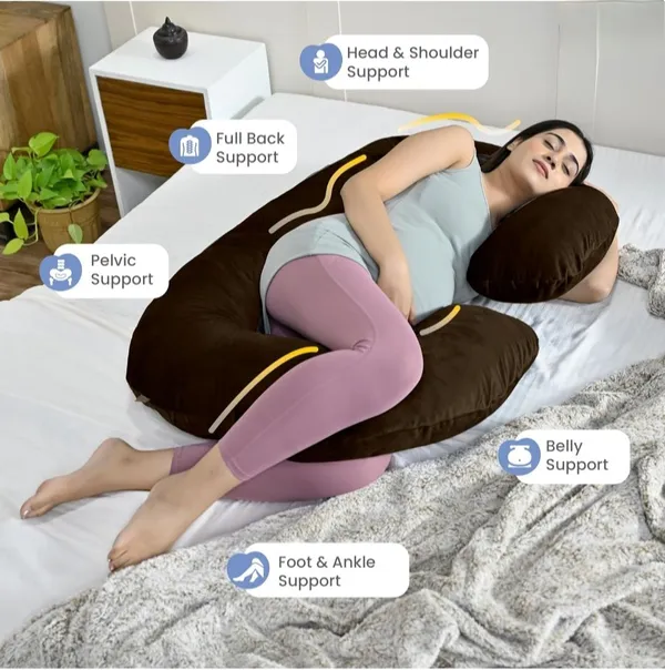 C_Shape_Microfiber_Solid_Pregnancy_Pillow