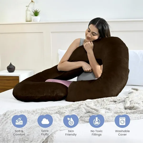 C_Shape_Microfiber_Solid_Pregnancy_Pillow