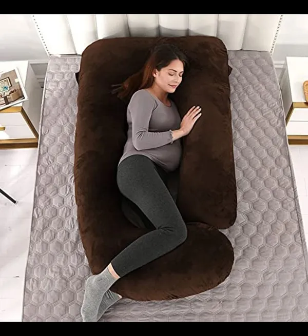 J_Shape_Microfiber_Solid_Pregnancy_Pillow