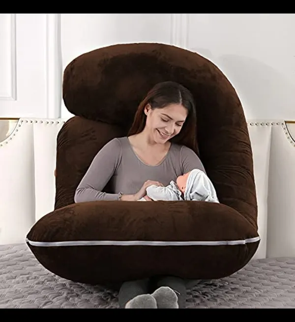 J_Shape_Microfiber_Solid_Pregnancy_Pillow
