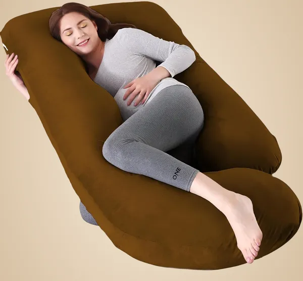 J_Shape_Microfiber_Solid_Pregnancy_Pillow