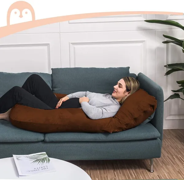 J_Shape_Microfiber_Solid_Pregnancy_Pillow