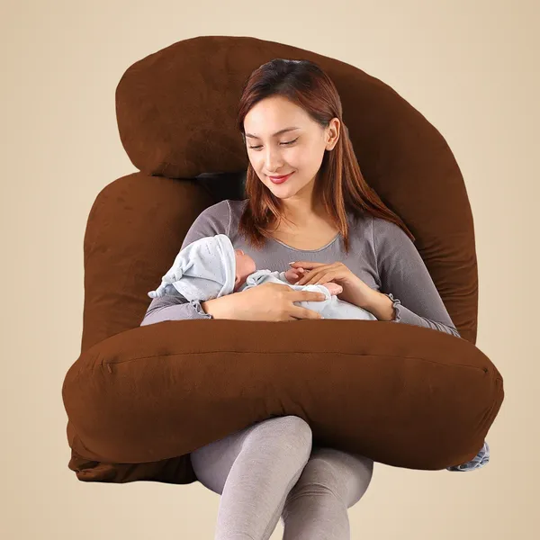 J_Shape_Microfiber_Solid_Pregnancy_Pillow
