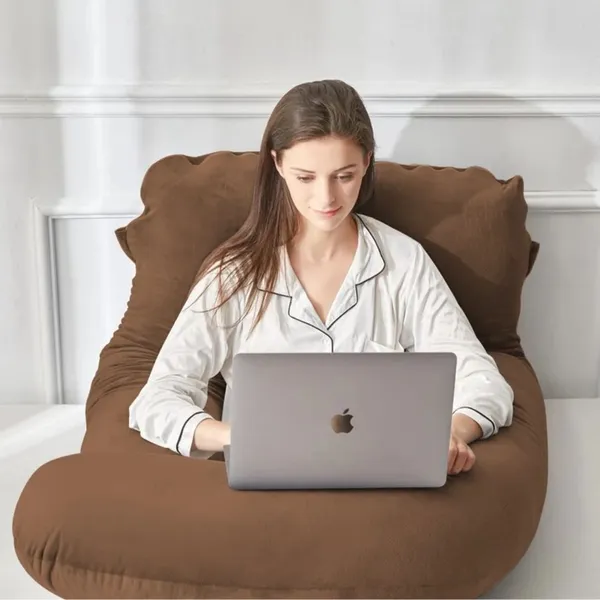 J_Shape_Microfiber_Solid_Pregnancy_Pillow