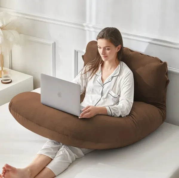 J_Shape_Microfiber_Solid_Pregnancy_Pillow