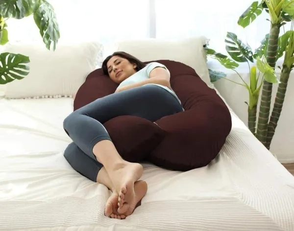 J_Shape_Microfiber_Solid_Pregnancy_Pillow
