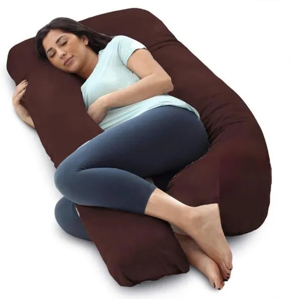 J_Shape_Microfiber_Solid_Pregnancy_Pillow