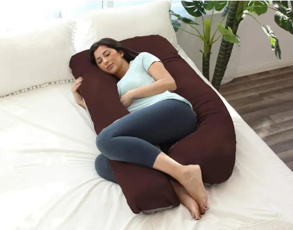 J_Shape_Microfiber_Solid_Pregnancy_Pillow