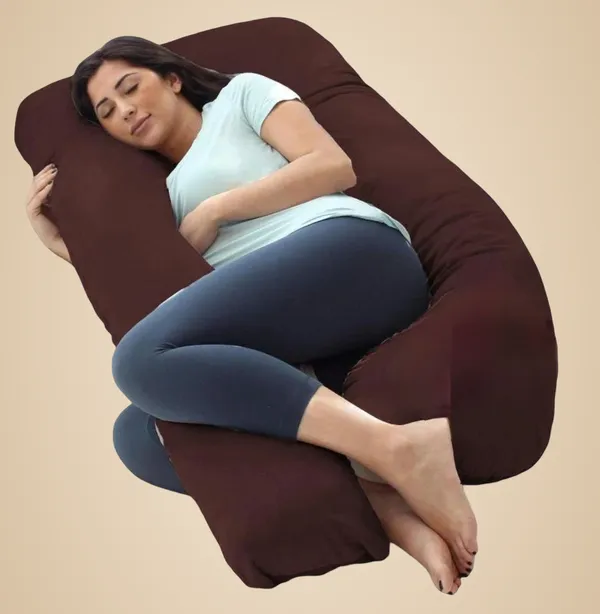 J_Shape_Microfiber_Solid_Pregnancy_Pillow