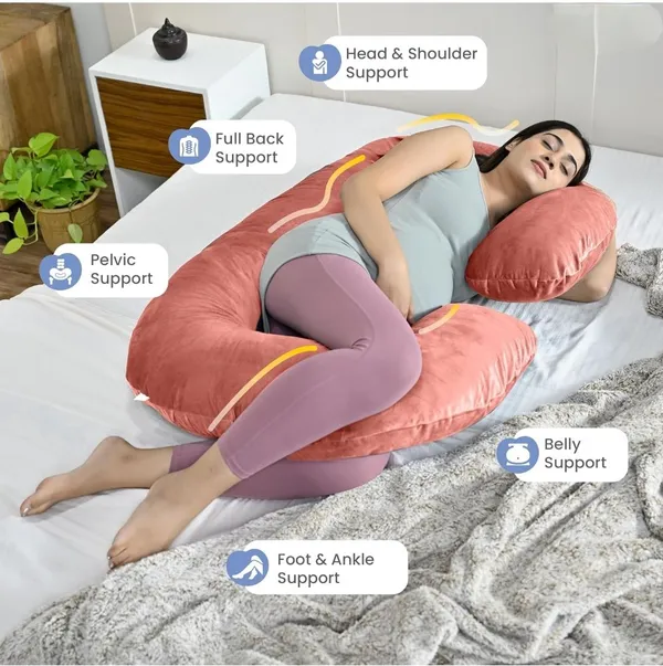 C_Shape_Microfiber_Solid_Pregnancy_Pillow
