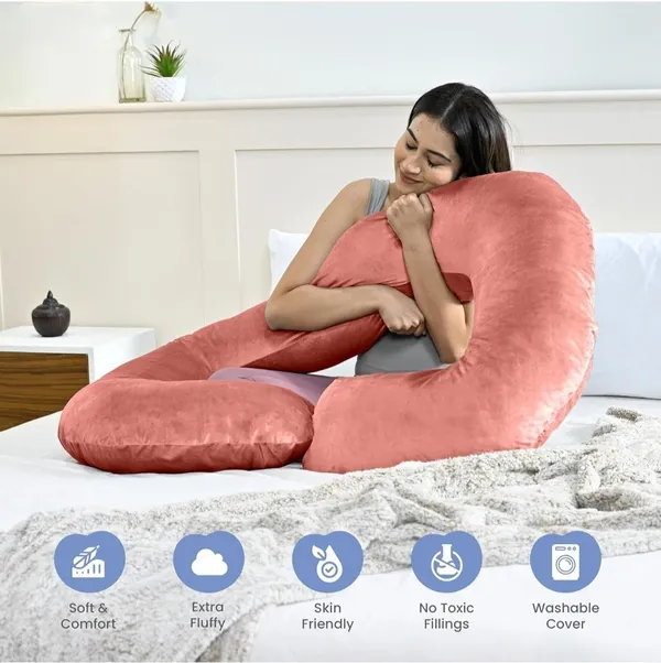 C_Shape_Microfiber_Solid_Pregnancy_Pillow