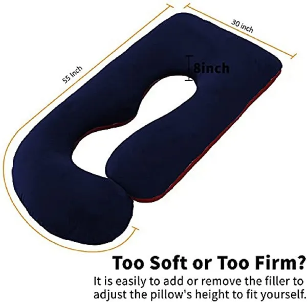 Dark_Blue_And_Maroon_Pregnancy_Pillow_J_Shape