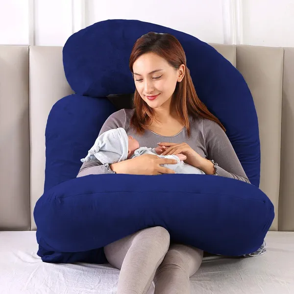 J_Shape_Microfiber_Solid_Pregnancy_Pillow