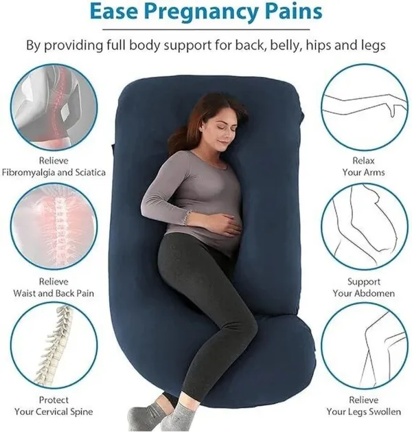 J_Shape_Microfiber_Solid_Pregnancy_Pillow