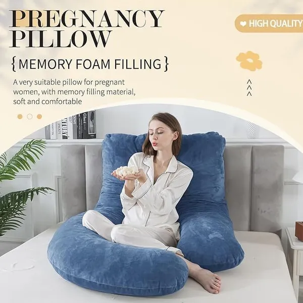 J_Shape_Microfiber_Solid_Pregnancy_Pillow