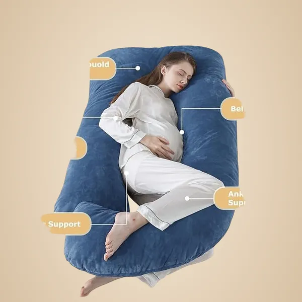J_Shape_Microfiber_Solid_Pregnancy_Pillow