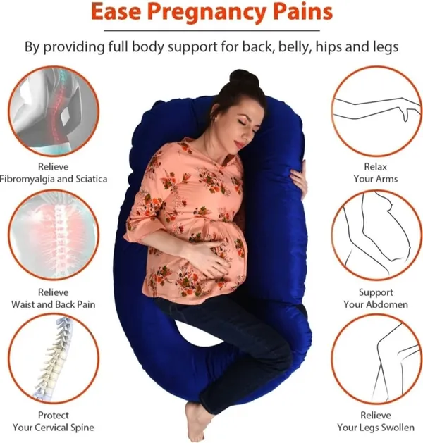 J_Shape_Microfiber_Solid_Pregnancy_Pillow
