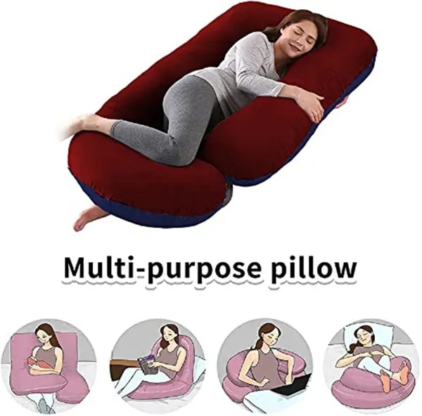 J_Shape_Microfiber_Solid_Pregnancy_Pillow