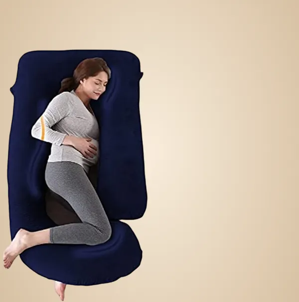 J_Shape_Microfiber_Solid_Pregnancy_Pillow