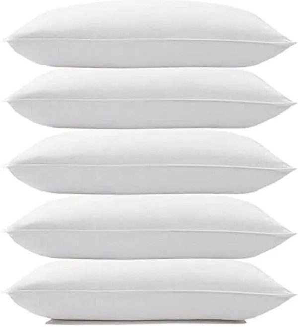White_Microfibre_Vacuum_Pillow_Pack_Of_5