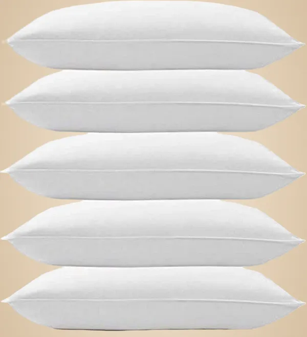 White_Microfibre_Vacuum_Pillow_Pack_Of_5