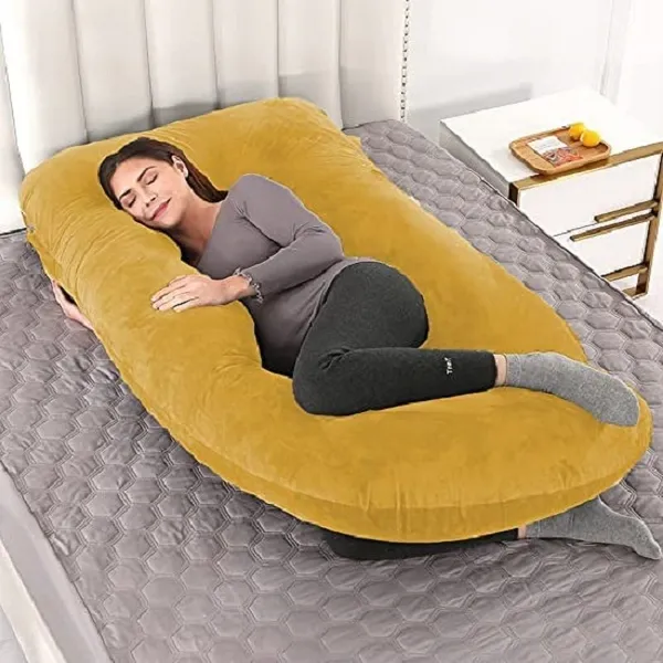 56_Inches_Full_Body_Pillow_Maternity_Pillow_For_Pregnant_Women_And_Comfort_J_Shaped_Pillow_With_Removable_Washable_Velvet_Cover