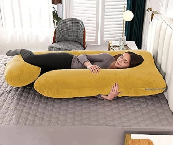 56_Inches_Full_Body_Pillow_Maternity_Pillow_For_Pregnant_Women_And_Comfort_J_Shaped_Pillow_With_Removable_Washable_Velvet_Cover