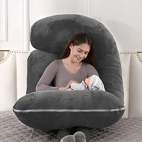 J_Shaped_Pregnancy_Pillows_For_Sleeping_And_58_Inch_Maternity_Body_Pillow_And_Breathable_Velvet_Cover_And_With_Pregnancy_Wedge_Pillows_For_Belly_Support