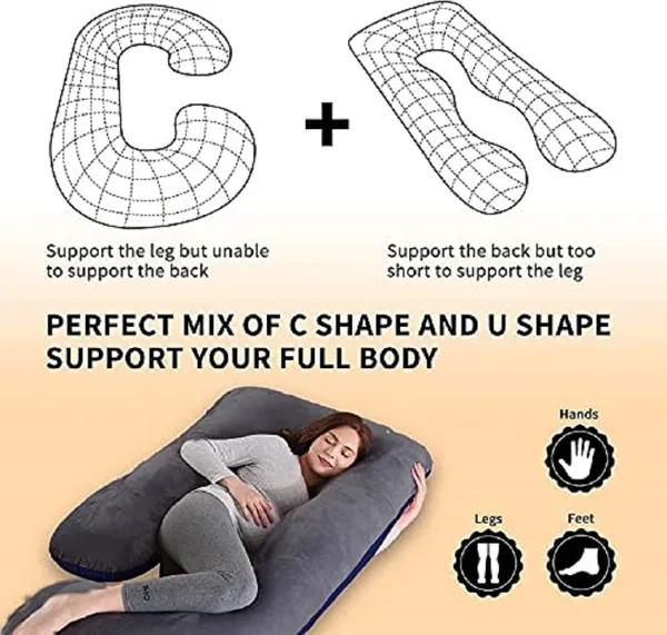 Grey_Dark_Blue_Pregnancy_Pillow_J_Shape