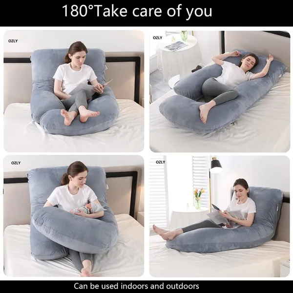 56_Inches_Full_Body_Pillow_Maternity_Pillow_For_Pregnant_Women_And_Comfort_J_Shaped_Pillow_With_Removable_Washable_Velvet_Cover