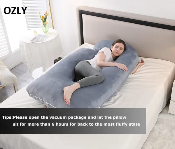 56_Inches_Full_Body_Pillow_Maternity_Pillow_For_Pregnant_Women_And_Comfort_J_Shaped_Pillow_With_Removable_Washable_Velvet_Cover