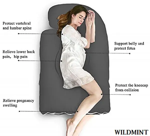 Premium_J_Shape_Microfibre_Solid_Pregnancy_Pillow_Pack_Of_1