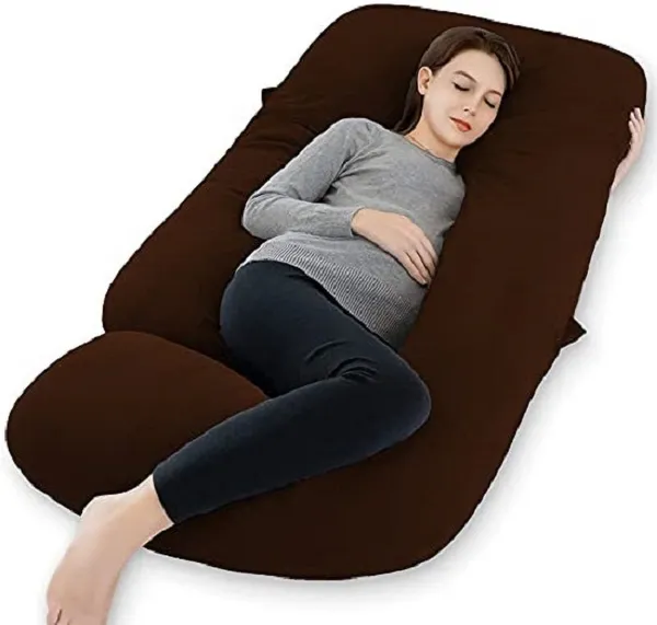 56_Inches_Full_Body_Pillow_Maternity_Pillow_For_Pregnant_Women_And_Comfort_J_Shaped_Pillow_With_Removable_Washable_Velvet_Cover