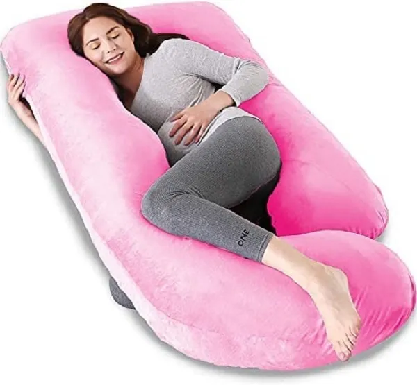 56_Inches_Full_Body_Pillow_Maternity_Pillow_For_Pregnant_Women_And_Comfort_J_Shaped_Pillow_With_Removable_Washable_Velvet_Cover