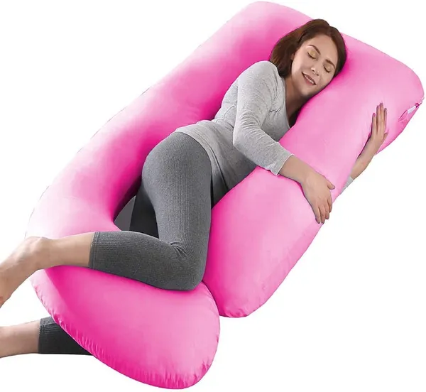 56_Inches_Full_Body_Pillow_Maternity_Pillow_For_Pregnant_Women_And_Comfort_J_Shaped_Pillow_With_Removable_Washable_Velvet_Cover
