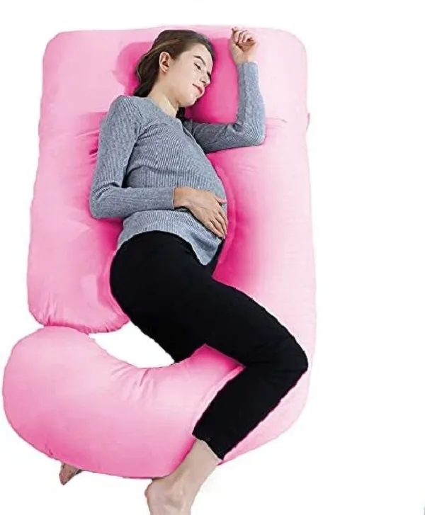 56_Inches_Full_Body_Pillow_Maternity_Pillow_For_Pregnant_Women_And_Comfort_J_Shaped_Pillow_With_Removable_Washable_Velvet_Cover