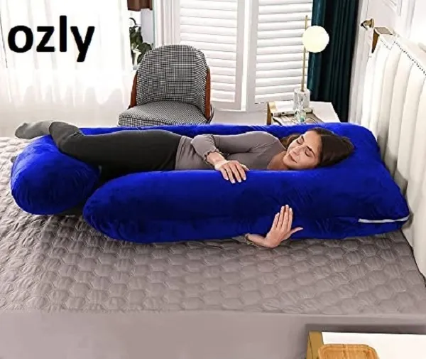 56_Inches_Full_Body_Pillow_Maternity_Pillow_For_Pregnant_Women_And_Comfort_J_Shaped_Pillow_With_Removable_Washable_Velvet_Cover