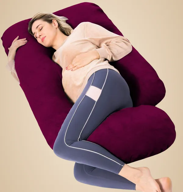 56_Inches_Full_Body_Pillow_Maternity_Pillow_For_Pregnant_Women_And_Comfort_J_Shaped_Pillow_With_Removable_Washable_Velvet_Cover