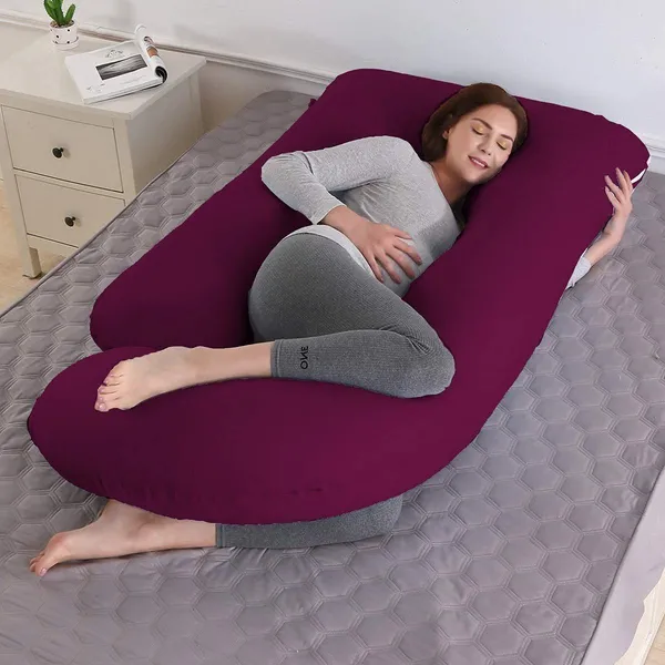 56_Inches_Full_Body_Pillow_Maternity_Pillow_For_Pregnant_Women_And_Comfort_J_Shaped_Pillow_With_Removable_Washable_Velvet_Cover