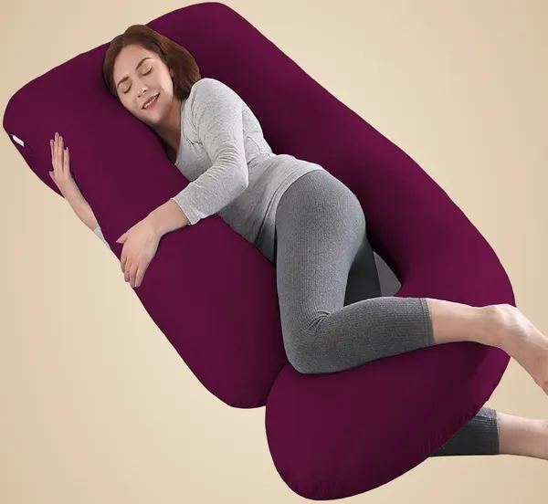 56_Inches_Full_Body_Pillow_Maternity_Pillow_For_Pregnant_Women_And_Comfort_J_Shaped_Pillow_With_Removable_Washable_Velvet_Cover