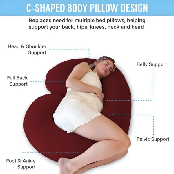 Premium_C_Shape_Microfibre_Solid_Pregnancy_Pillow_Pack_Of_1