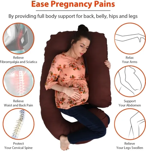 J_Shape_Microfiber_Solid_Pregnancy_Pillow