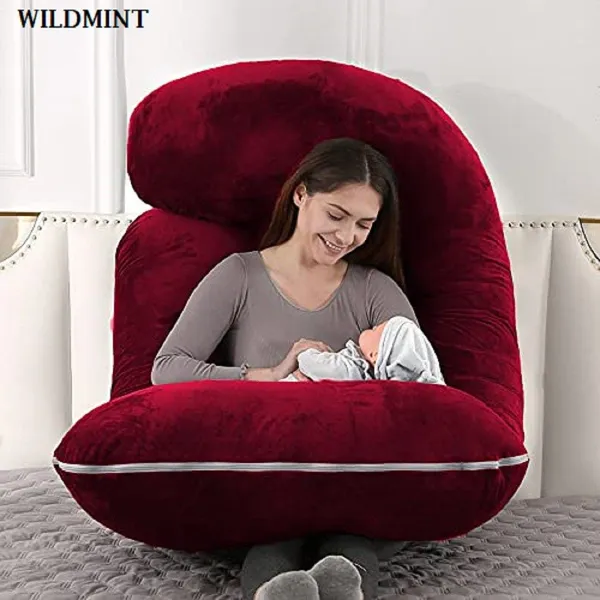 57_Inches_Full_Body_Pillow_Maternity_Pillow_For_Pregnant_Women_And_Comfort_J_Shaped_Pillow_With_Removable_Washable_Velvet_Cover