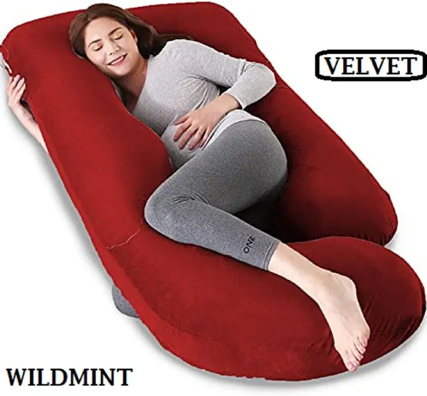 57_Inches_Full_Body_Pillow_Maternity_Pillow_For_Pregnant_Women_And_Comfort_J_Shaped_Pillow_With_Removable_Washable_Velvet_Cover